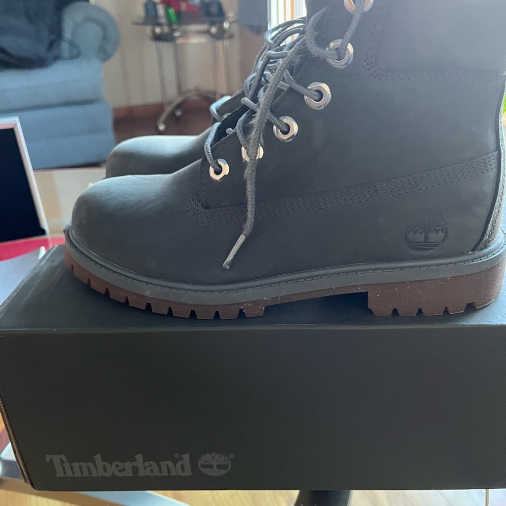 Timberland Dark Gray Lace-Up Boots - Picture 3 of 7